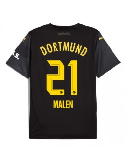 Borussia Dortmund Donyell Malen #21 Gostujuci Dres 2024-25 Kratak Rukavima